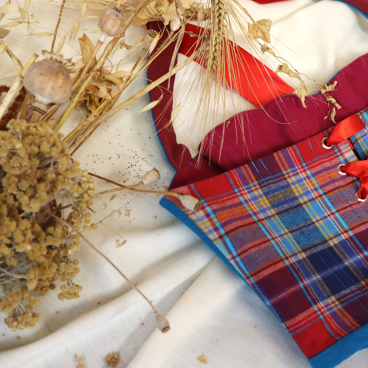 Le Corset Tartan |  Dos nu